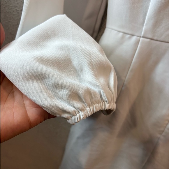 Lulu's White Long Sleeve Dress - Picture 4 of 6